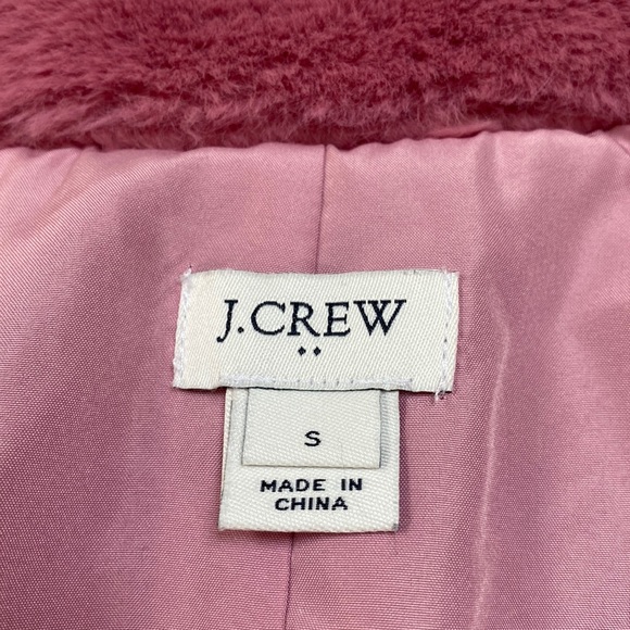 🎉HP🎉 J. Crew Faux Fur Vest 💗 Guava Berry Pink - Picture 15 of 16